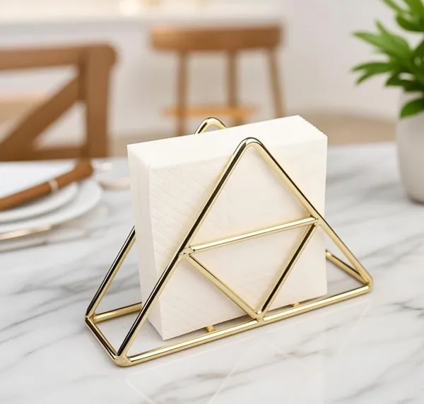 Gold_Metal_Napkin_Holder_Geometric_Triangle_Wire_Design_Table_Organiser