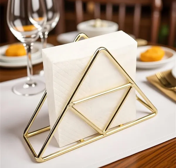 Gold_Metal_Napkin_Holder_Geometric_Triangle_Wire_Design_Table_Organiser