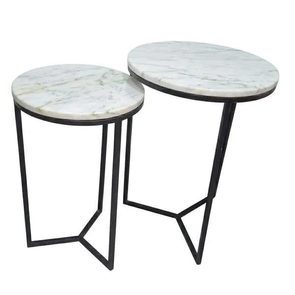 Nesting_Tables_Set_Of_2_Round_Side_Tables_Marble_Top_Metal_Frame_For_Living_Room_Bedroom