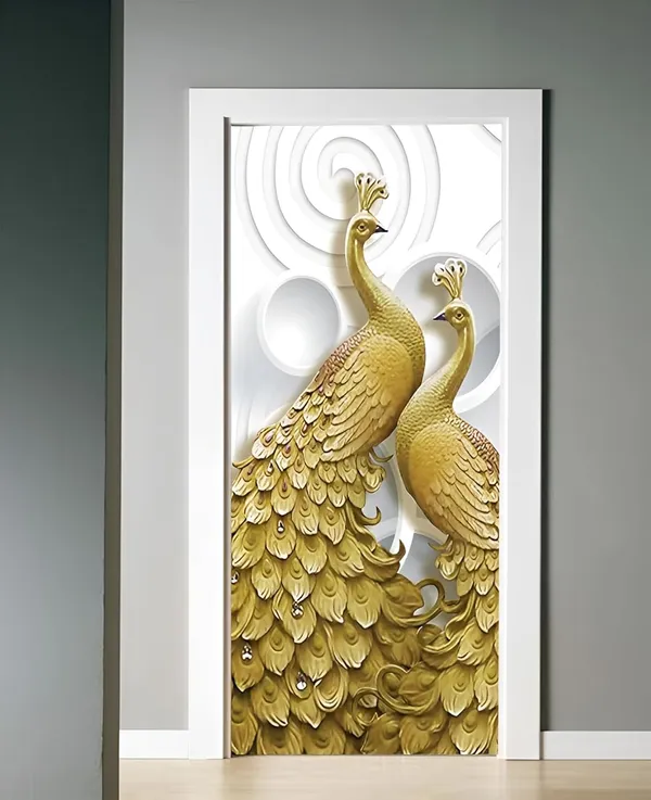 Peacock_Door_Wallpaper