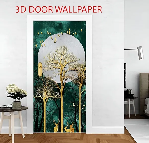Tree_Door_Wallpaper_Self_Adhesive_Vinyl_Sticker