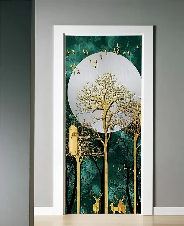Tree_Door_Wallpaper_Self_Adhesive_Vinyl_Sticker