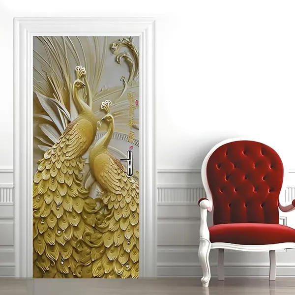Peacock_Door_Wallpaper
