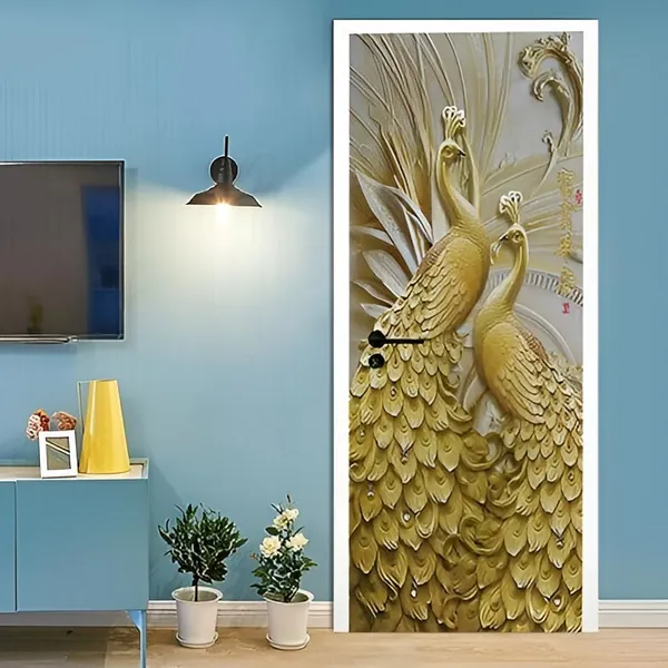 Peacock_Door_Wallpaper