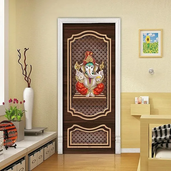 Lord_Ganesh_Door_Wallpaper_Vinyl_Decal