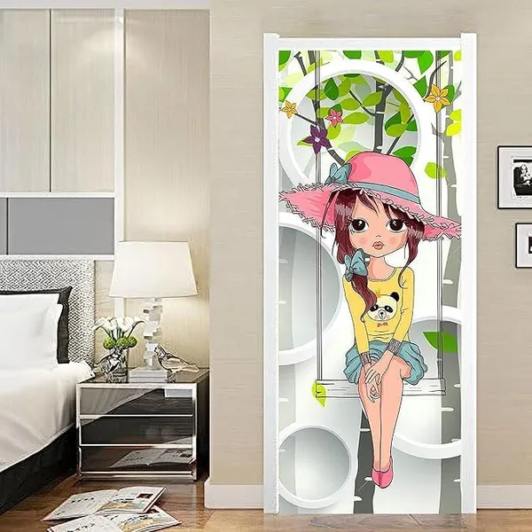 Fairy_Girl_Door_Wallpaper_Vinyl_Sticker