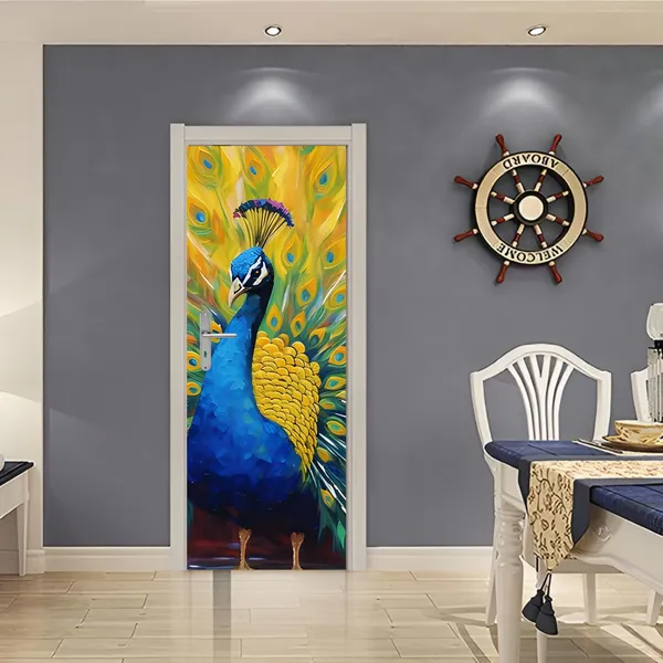 Peacock_Door_Wallpaper