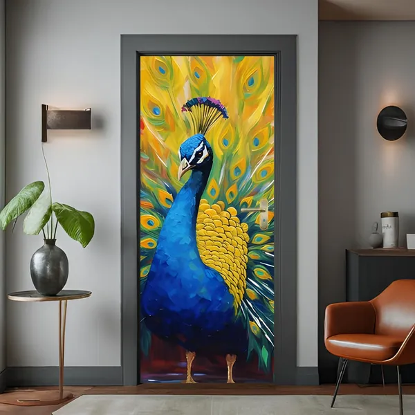 Peacock_Door_Wallpaper