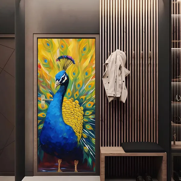 Peacock_Door_Wallpaper