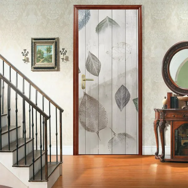 Wooden_Leaf_Door_Wallpaper
