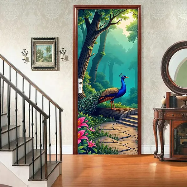 Peacock_Tree_Self_Adhesive_Vinyl_Wallpaper