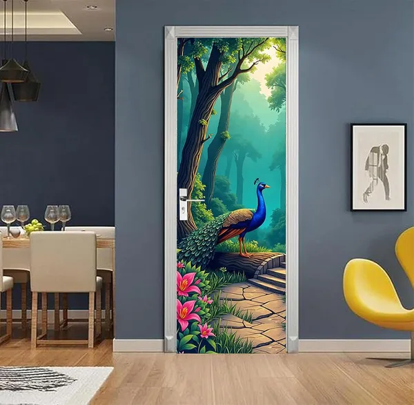 Peacock_Tree_Self_Adhesive_Vinyl_Wallpaper