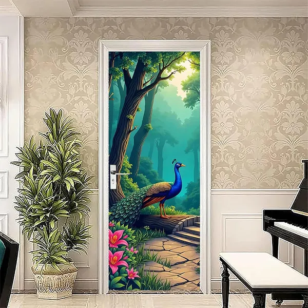 Peacock_Tree_Self_Adhesive_Vinyl_Wallpaper