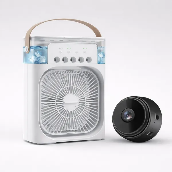 Wifi_Security_Camera_1080_P__And_Portable_Mini_Air_Cooler__Combo_Pack_Of_2