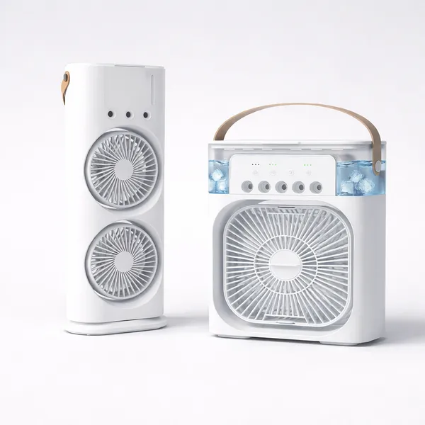 Dual_Fan_Tower_Cooling_Fan__And_Portable_Mini_Air_Cooler__Combo_Pack_Of_2