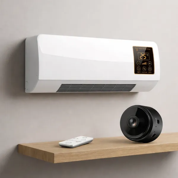 Wall_Mounted_Remote_Controlled_Mini_Ac__And_Wifi_Security_Camera_1080_P__Combo_Pack_Of_2
