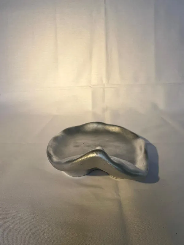 Metallic_Blue_Ashtray_With_Organic_Shape