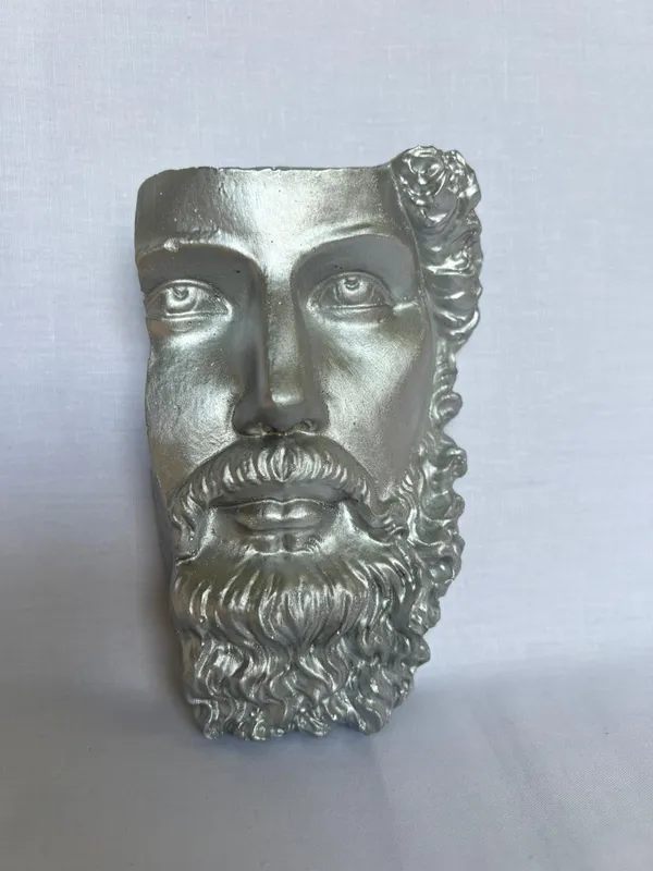 Classical_Greek_Style_Bearded_Man_Metal_Wall_Mask_Sculpture_Silver_Finish