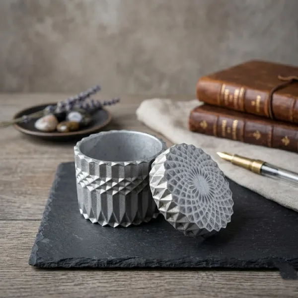 Handcrafted_Textured_Metal_Box_With_Geometric_Pattern_And_Lid