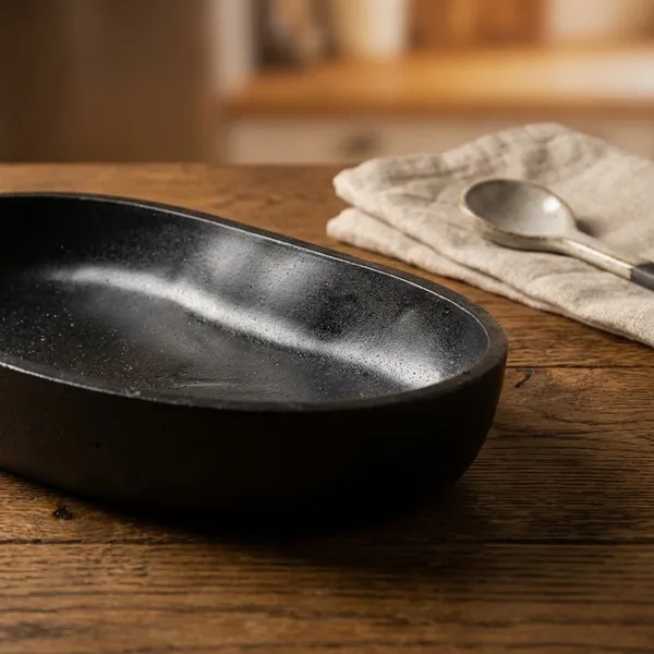 Black_Oval_Serving_Bowl_Matte_Finish_Decorative_Platter