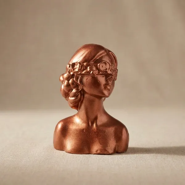 Decorative_Female_Bust_Sculpture_In_Bronze_Finish