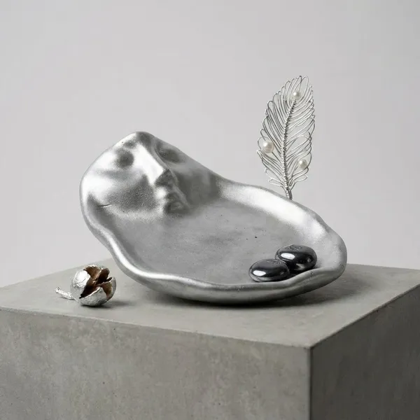 Metallic_Blue_Ashtray_With_Organic_Shape