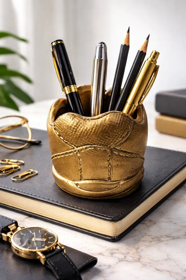 Gold_Toned_Shoe_Paperweight_Or_Decorative_Object