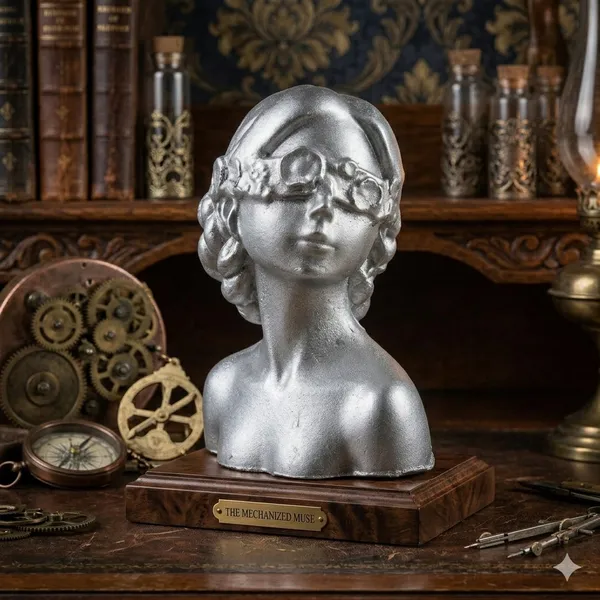 Metallic_Silver_Anime_Character_Bust_Sculpture