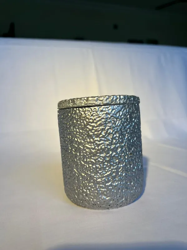 Speckled_Grey_Cylindrical_Storage_Container_With_Lid