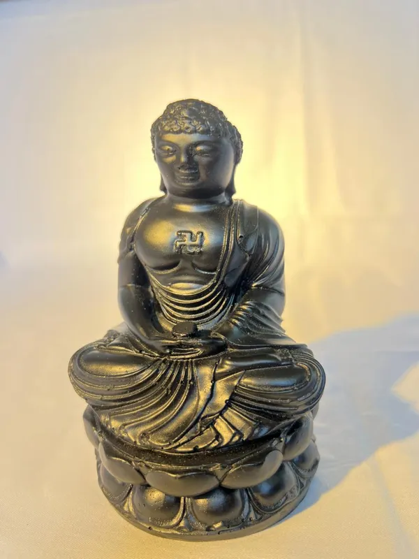 Decorative_Buddha_Statue_Golden_And_Black_Finish