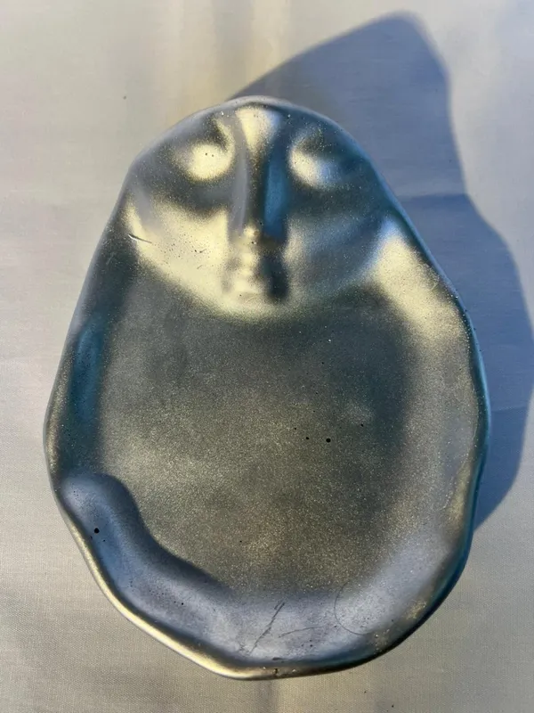 Metallic_Blue_Ashtray_With_Organic_Shape