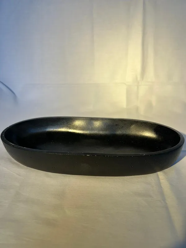 Black_Oval_Serving_Bowl_Matte_Finish_Decorative_Platter