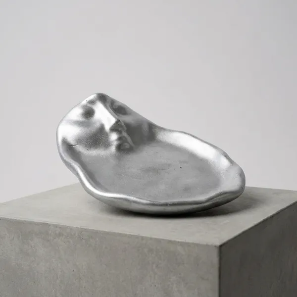 Metallic_Blue_Ashtray_With_Organic_Shape