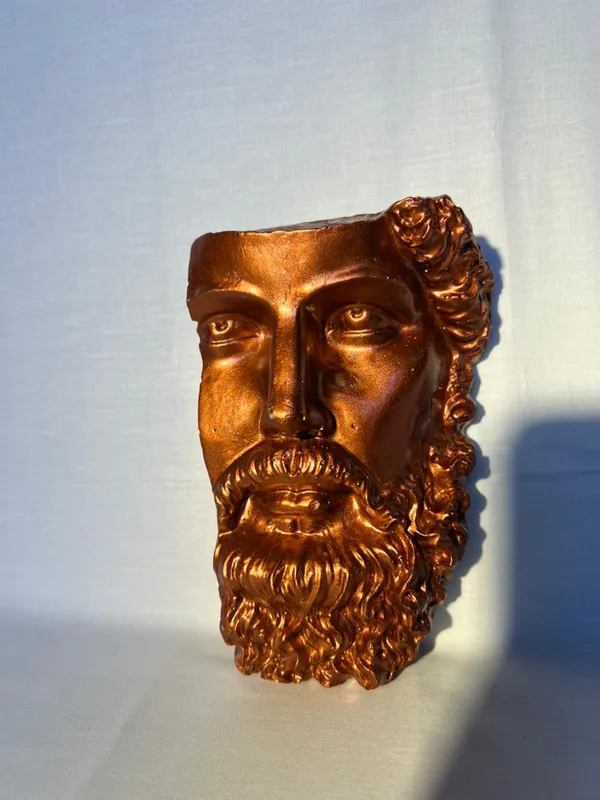 Metallic_Copper_Bearded_Man_Face_Wall_Hanging_Planter