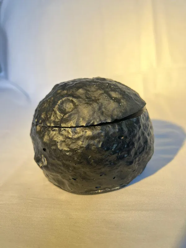 Textured_Dark_Spherical_Storage_Box_With_Lid