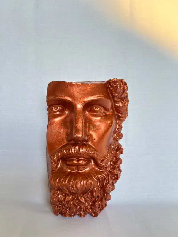 Metallic_Copper_Bearded_Man_Face_Wall_Hanging_Planter
