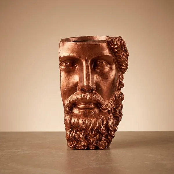 Metallic_Copper_Bearded_Man_Face_Wall_Hanging_Planter