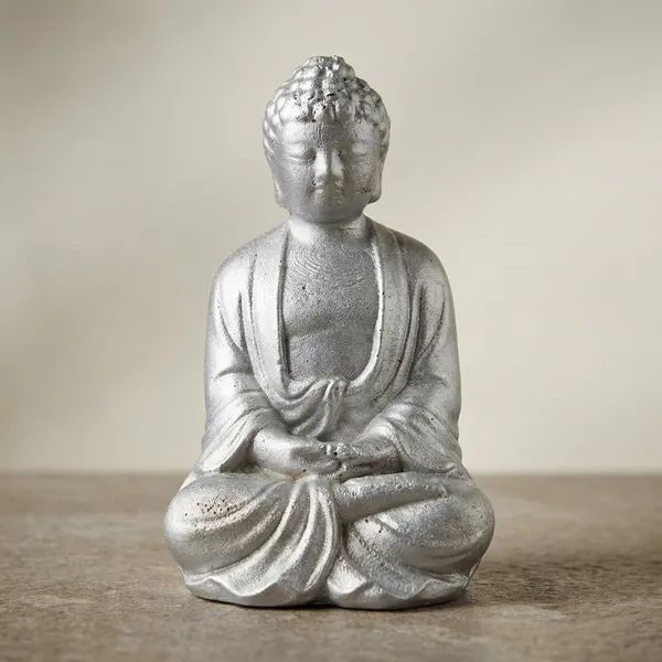 Metallic_Silver_Buddha_Meditation_Statue_Peaceful_Home_Decor_Figurine