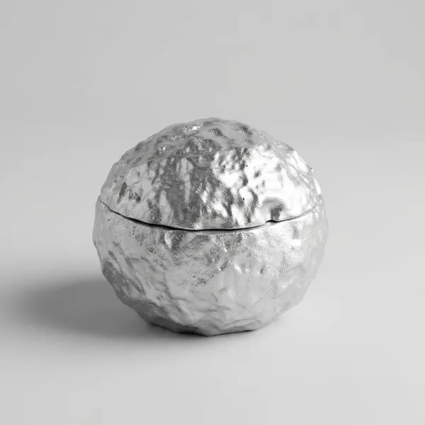Decorative_Metallic_Sphere_Box_Textured_Silver_Finish_Storage_Container