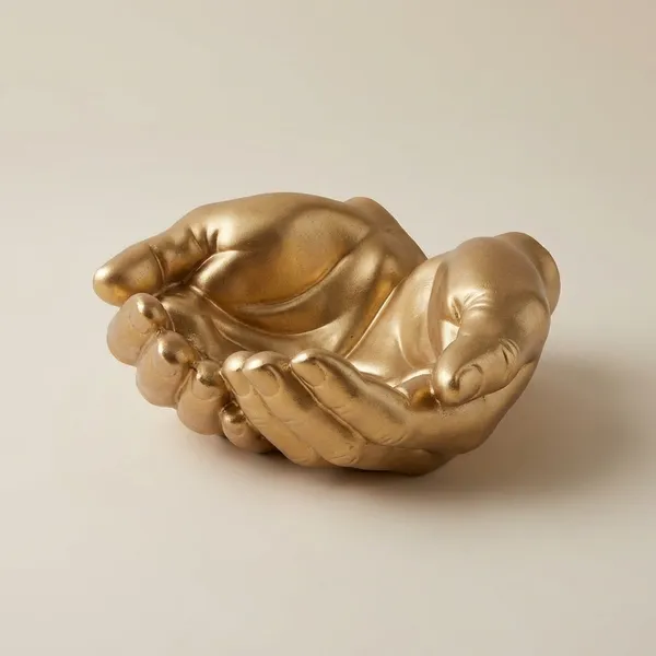 Golden_Hand_Decorative_Bowl_Multipurpose_Catchall_Tray