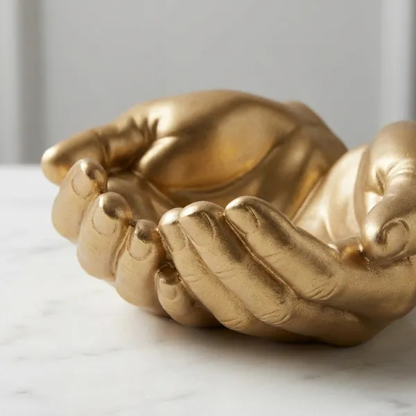 Golden_Hand_Decorative_Bowl_Multipurpose_Catchall_Tray