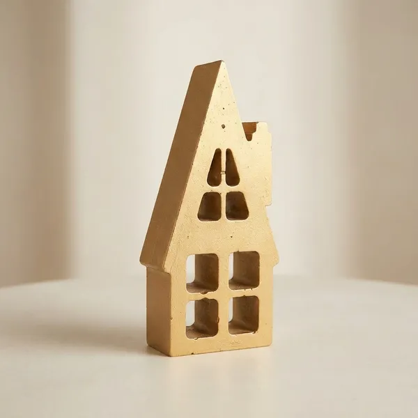 Decorative_Golden_House_Tea_Light_Holder