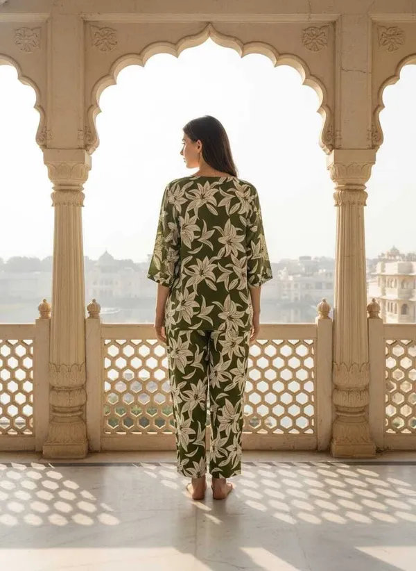 Green_Cotton_Co-ord_Set_For_Women