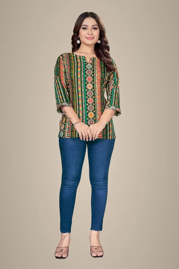 Green_Cotton_Kurta_Pant_Set_For_Women