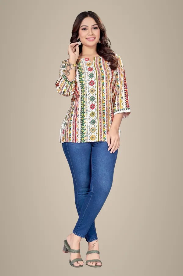 Multicolor_Cotton_Kurta_Set_with_Dupatta_For_Women