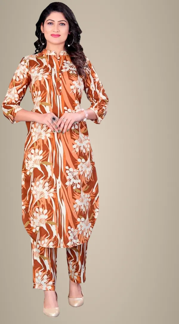 Brown_Cotton_Co-ord_Set_For_Women