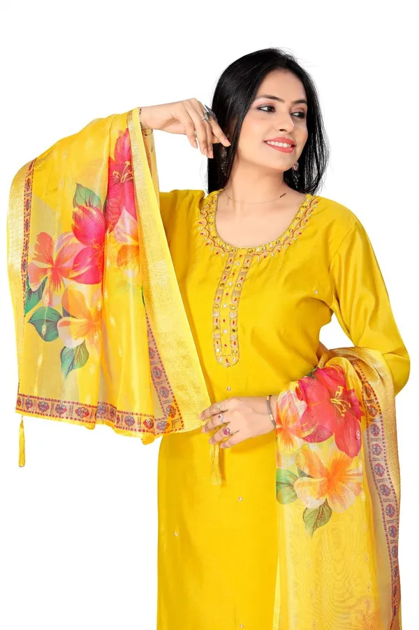 Yellow_Cotton_Kurta_Set_with_Dupatta_For_Women