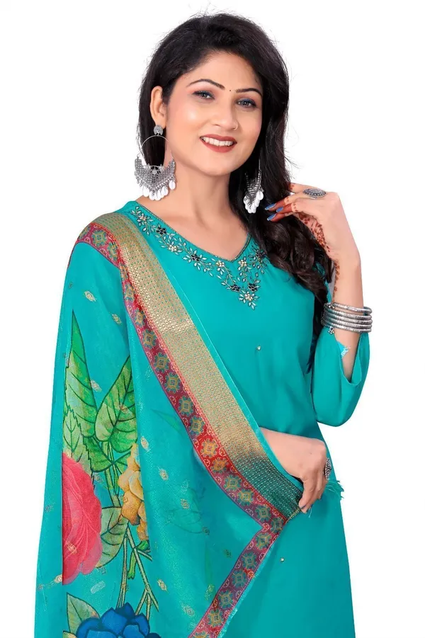 Blue_Cotton_Kurta_Set_with_Dupatta_For_Women