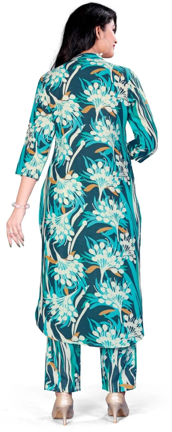 Blue_Cotton_Kurta_Pant_Set_For_Women