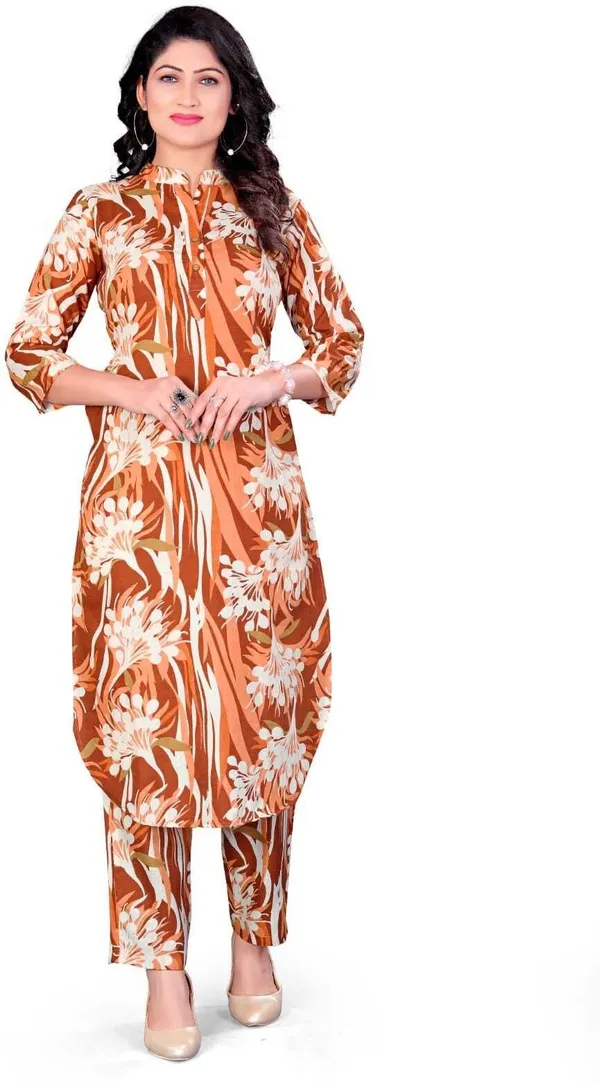 Brown_Cotton_Co-ord_Set_For_Women